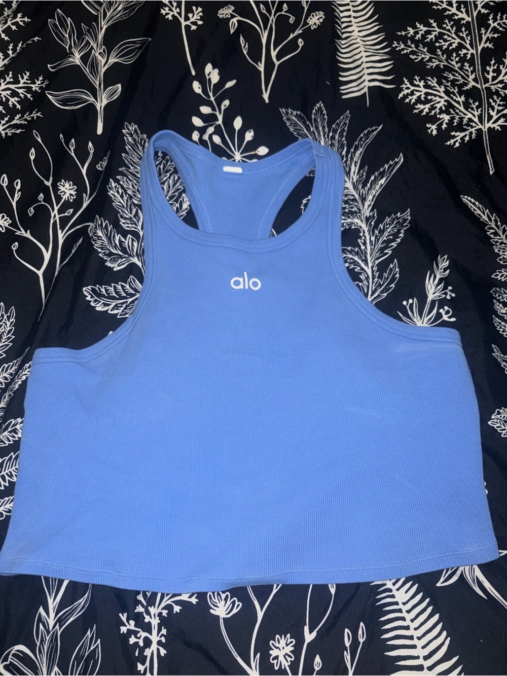 ALO Yoga Ribbed Racerback Crop Tank